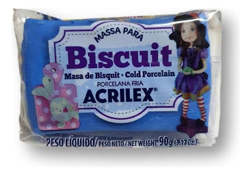 Massa Para Biscuit 90g - Azul Cobalto 502 - Acrilex