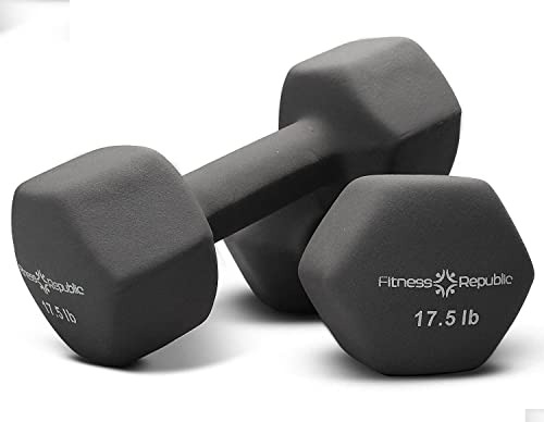 Fitness Republic Juego De 2 Mancuernas De Neopreno, Antidesl