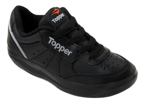 Zapatillas Niño Topper Reforzadas Negras Cuero As en Mercado Libre Argentina