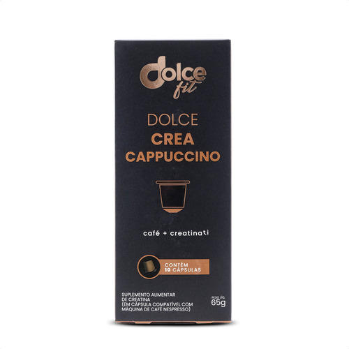 Suplemento Cápsulas Crea Café Creatina Cappuccino Energia