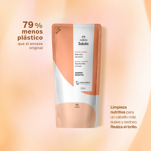 Repuesto Shampoo Nutritivo Tododia 300 Ml