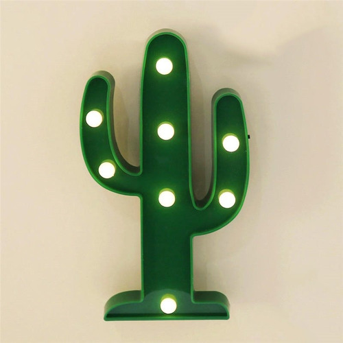 Lampara Led Decorativa Forma De Cactus