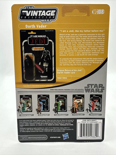 Darth Vader Revenge Of The Jedi Vintage Collection # 08 2011 (Usado)