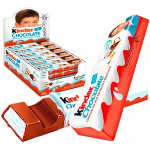 Kinder Barra De Chocolate Rellena Con Leche 300 Gr. X24