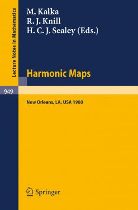 Libro Harmonic Maps : Proceedings Of The N.s.f.-c.b.m.s. ...