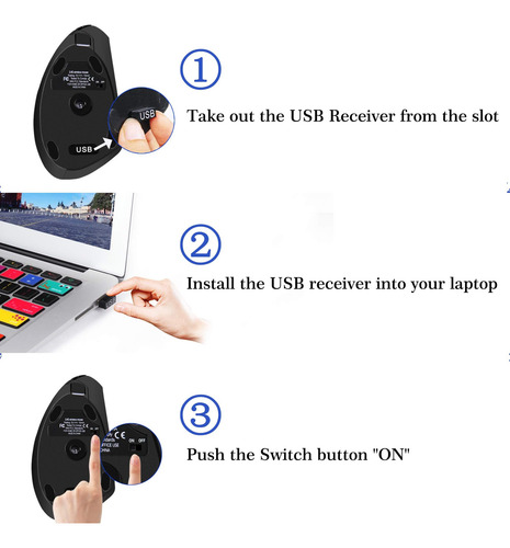 Mais E Melhores Mouses Verticais De Mouse Sem Fio Ergonômico