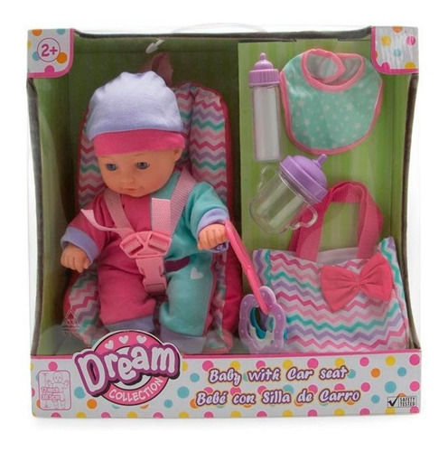 Dream Collection Muñeca 30 Cm C/sillita Para El Auto 17204