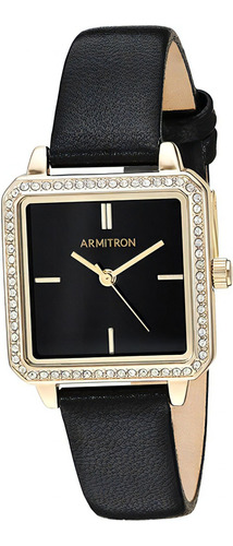 Armitron | Reloj Mujer 27 Mm | 75/5597bkgpbk | Original Color De La Correa Negro