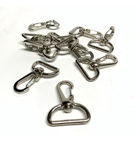 Imagen 6 de 7 de Mosquetón Anzuelo Chico. Llaveros, Carteras. Pack X 10 Unid
