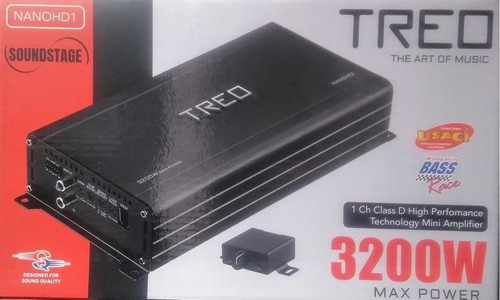 Amplificador Nano. Treo. Nanohd1. Clase D. 1600w Rms. 1 Ohm.