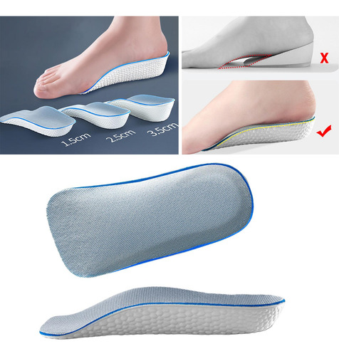 2 Piezas De Insertos De Elevación De Talón Para Tacones