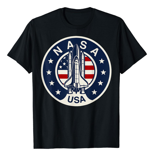 Camiseta Con Logotipo De La Bandera Estadounidense De Nasa U