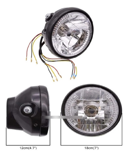 Foco Delantero Para Moto Ojo De Ángel Alta/baja Luz Posicion