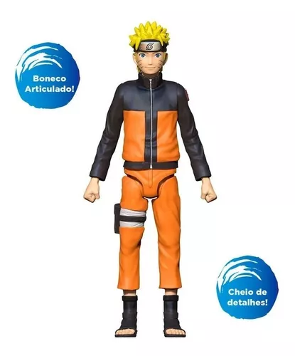 Boneco Naruto Uzumaki Naruto Shippuden Articulado 24cm Elka