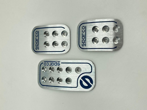 Imagen 2 de 6 de Pedales Sparco Carro Aluminio Con Gomas O Sin Gomas, Nuevos