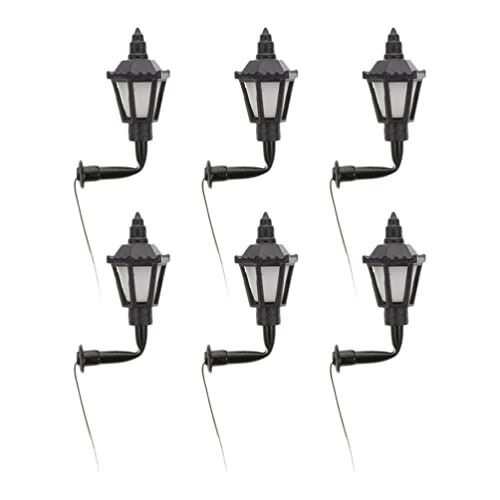 6 Mini Lámparas De Calle Modelismo Ferroviario, Postes...