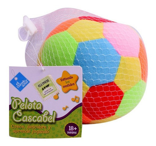 Pelota Cascabel De Tela Para Bebe El Duende Azul