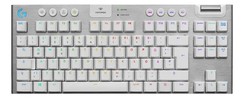 comprar Teclado Mecanico Logitech G915 Tkl Rgb Blanco - Electromundo