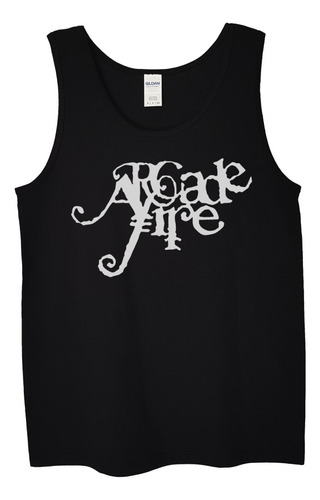 Polera Musculosa Arcade Fire Logo Rock Abominatron