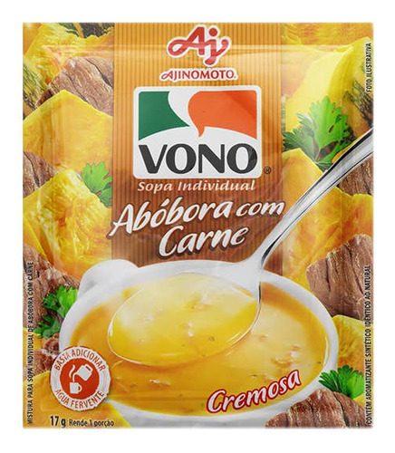 Sopa Vono Abóbora Com Carne 17g