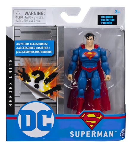 Dc Figura Básica 4 C/3 Acc Superman