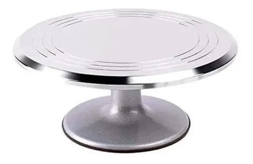 Plato Giratorio Base Para Tortas Acero Inox Profesional 30cm