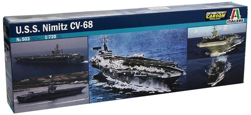 Barco Italeri Porta Aviones Nimitz Cv68 1/720 Armar Pintar