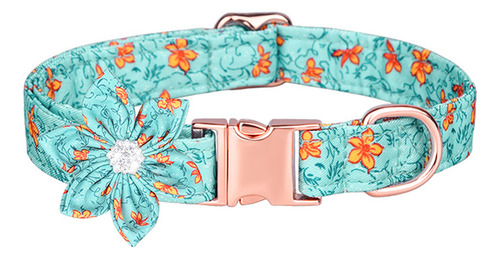 (l-db) Collar Para Niñas Y Hembras Con Estampado Floral Grab