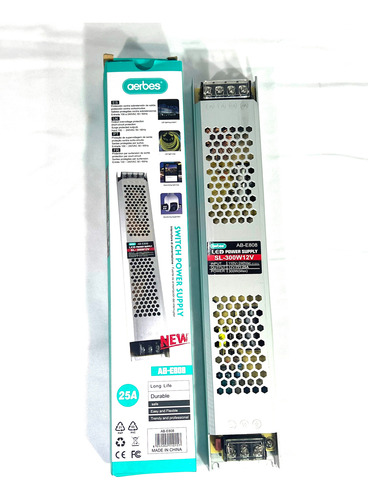 Transformador Aerbes 220v-12v 25a 300w Led Neon Multiuso T24