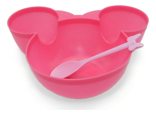 Minnie Mimi Mouse Tazones Con Cuchara Infantiles