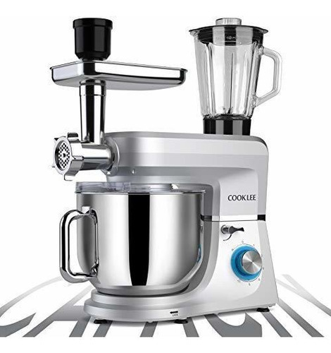 Batidora Amasadora Multifunción Kitchen Aid 8 L Molino Carne Color Gris