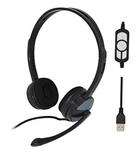 Audifonos Heatset Agiler Microfono Pc Laptop Tablet Usb Bagc