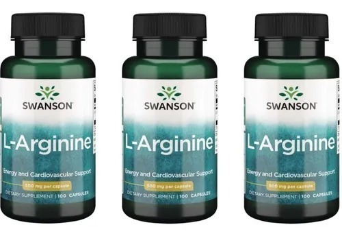 Arginina L Arginina Pura Swanson Usa Pack 3x Envio Gratis