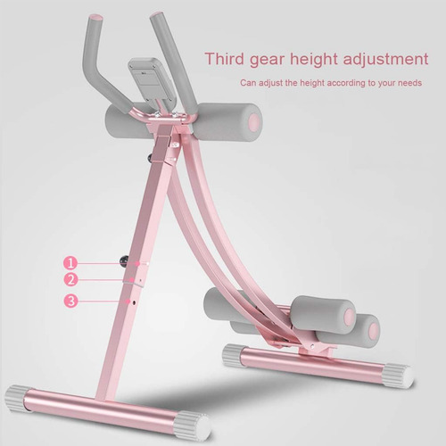 Aparato Abdominal Rosa Multifuncional Ejercicio En Casa Gym