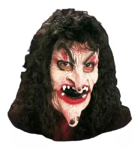 Máscara Bruxa Velha Assustadora - Terror Halloween