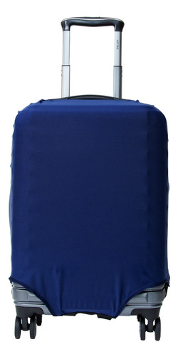 Funda Maleta Viaje Protector Equipaje Con Bolsa De Seguridad Color Azul marino Mediana