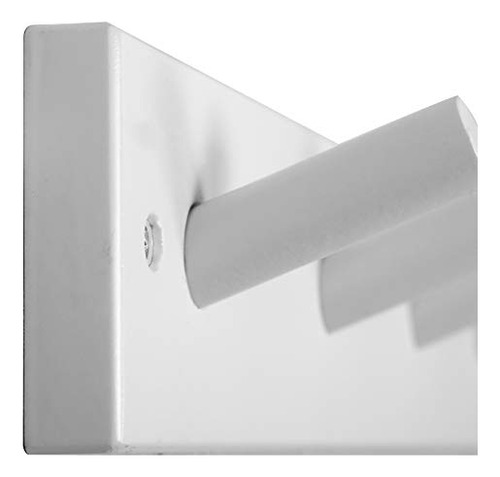 Perchero De Pared Skoloo Bamboo Con 5 Pinzas, Color Blanco