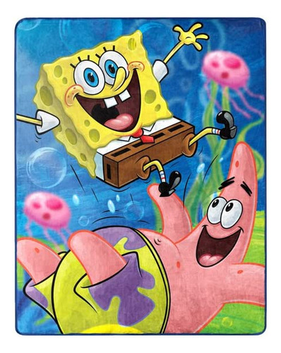 Bob Esponja Squarepants - Manta Suave Y Sedosa.