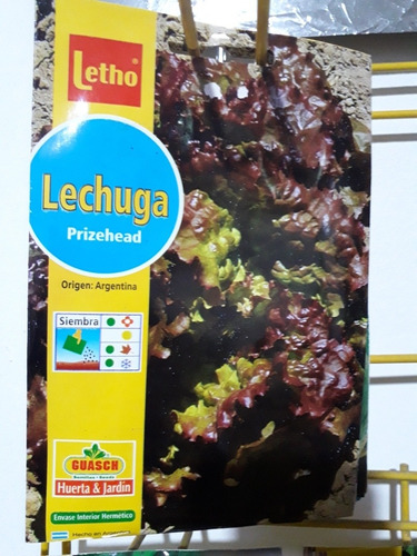 Imagen 3 de 10 de Pack 4 Sobres De Semillas Huerta, Hortalizas, Vegetal, Letho