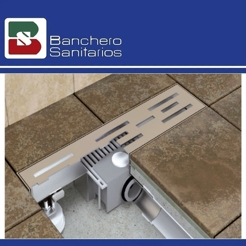 Desagüe Lineal 60 Cm Abs Rejilla Acero Inox Ideal P