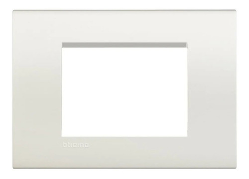 Placa Tapa Rectangular 3 Módulos Blanco Bticino