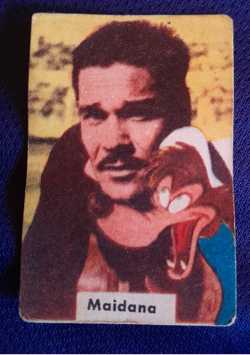 Figurita Del Gran Golero Luis Maidana Peñarol 1960