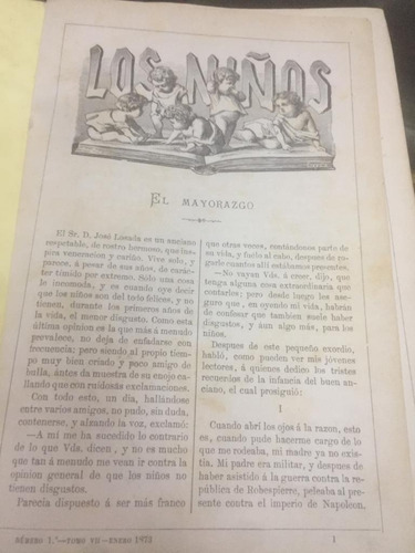 Revista Los Niños Encuadernada 1873