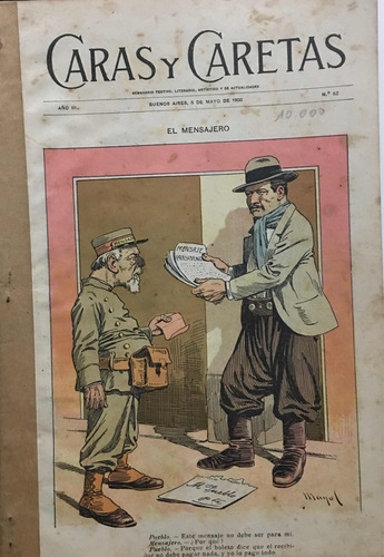 Lote 4 Revista Caras Y Caretas 1900 # 71-82-83-87 (Usado)
