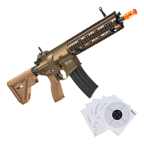 Hk 416 Aeg 6mm Tan Airsoft 370fps Rifle Xchws P