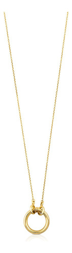 Collar Tous Hold De Oro Amarillo 18kt Color Dorado