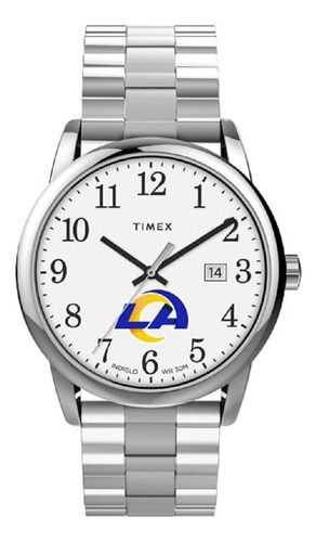 Reloj Easy Reader Para Hombre Rams De Los Angeles Acero In