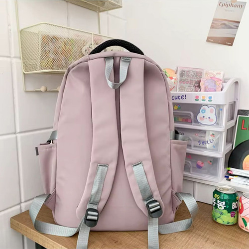 Mochila Espaçosa Grande 25l Moderna Tendencia Sofisticada Cor Vinho Desenho Do Tecido Liso