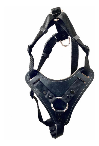 Pechera Ajustable Grande De Peto Nylon/piel