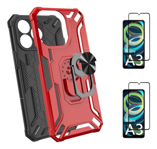 Case Bumper Para Xiaomi Redmi A3 + 2 Micas/ Funda 2 Piezas